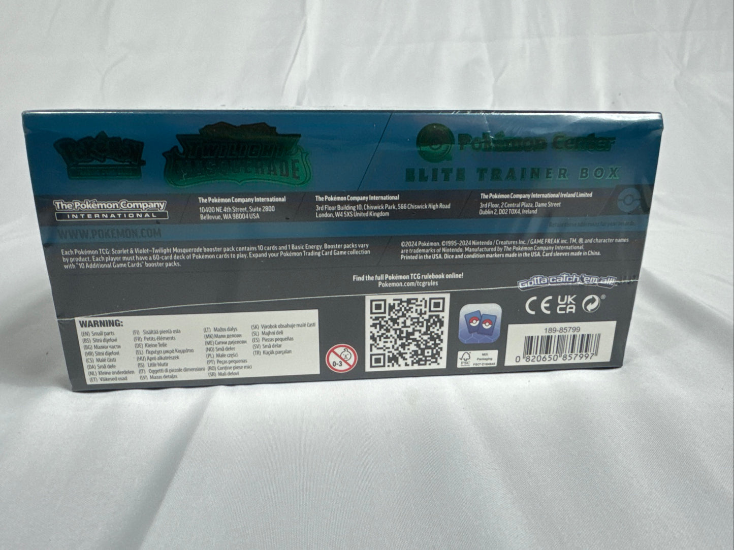 Twilight Masquerade Elite Trainer Box Pokemon Center Exclusive