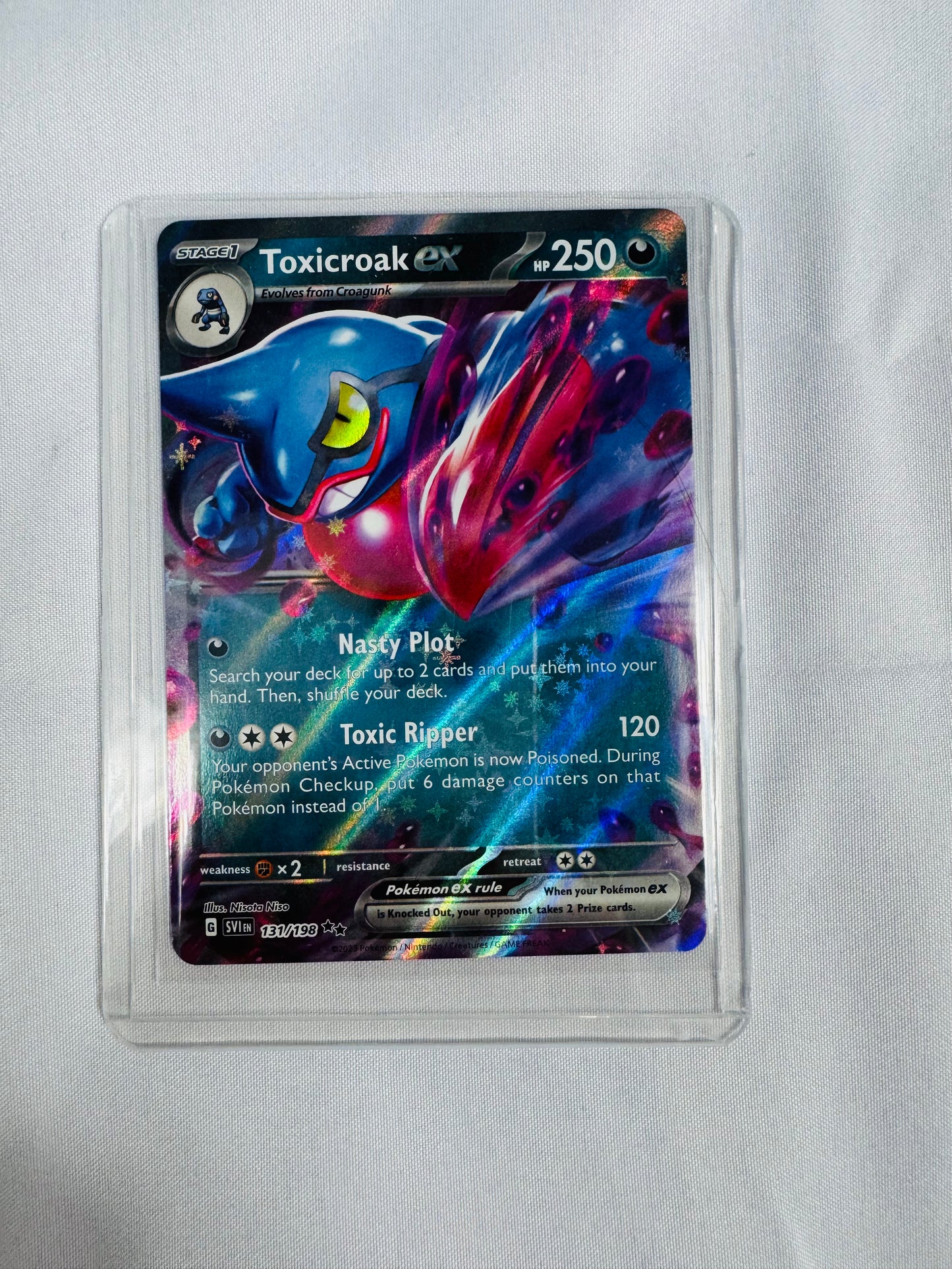 Toxicroak ex - 131/198 - SV01: Scarlet & Violet Base Set (SV1)