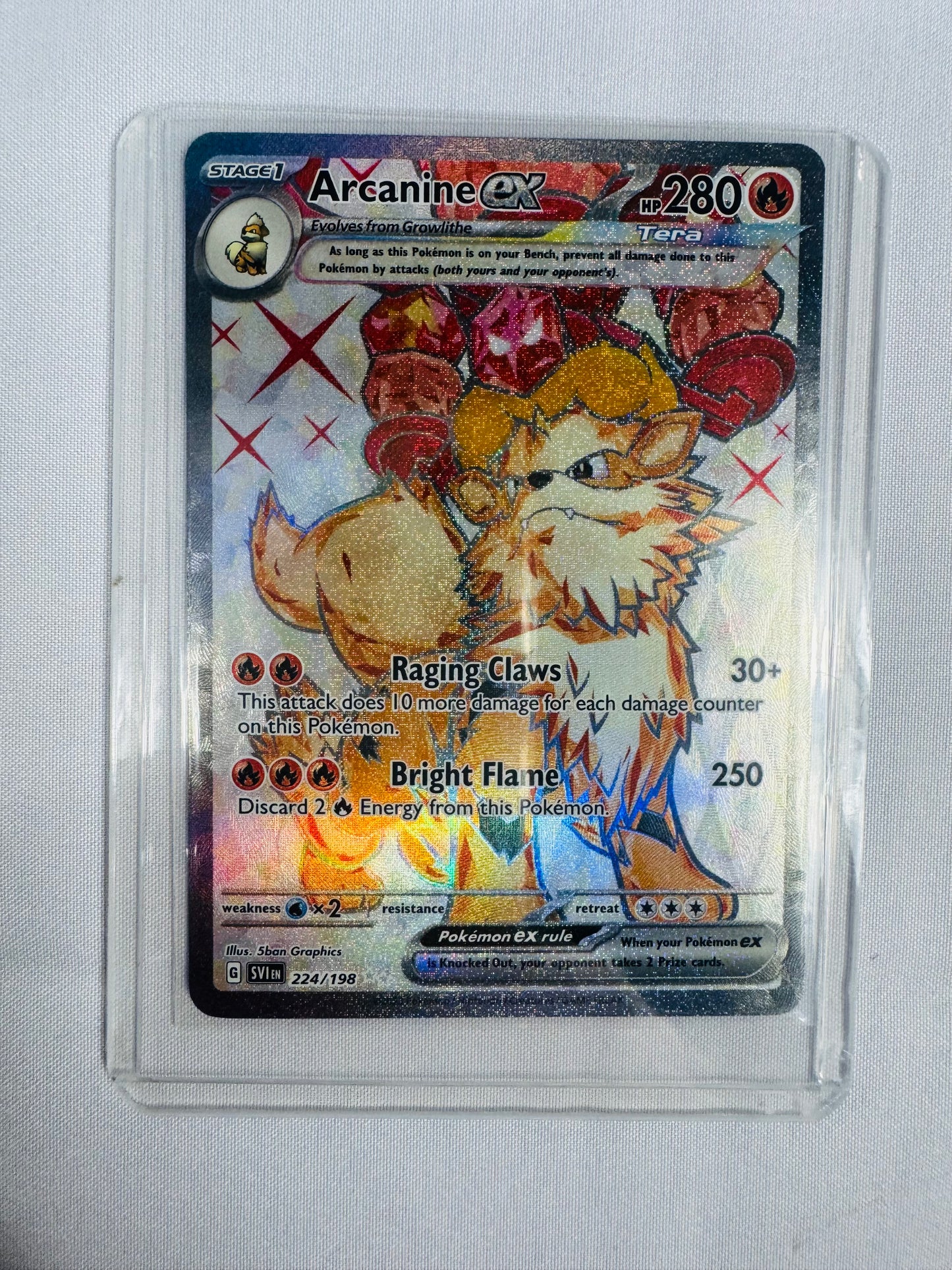 Arcanine ex - 224/198 - SV01: Scarlet & Violet Base Set (SV1)