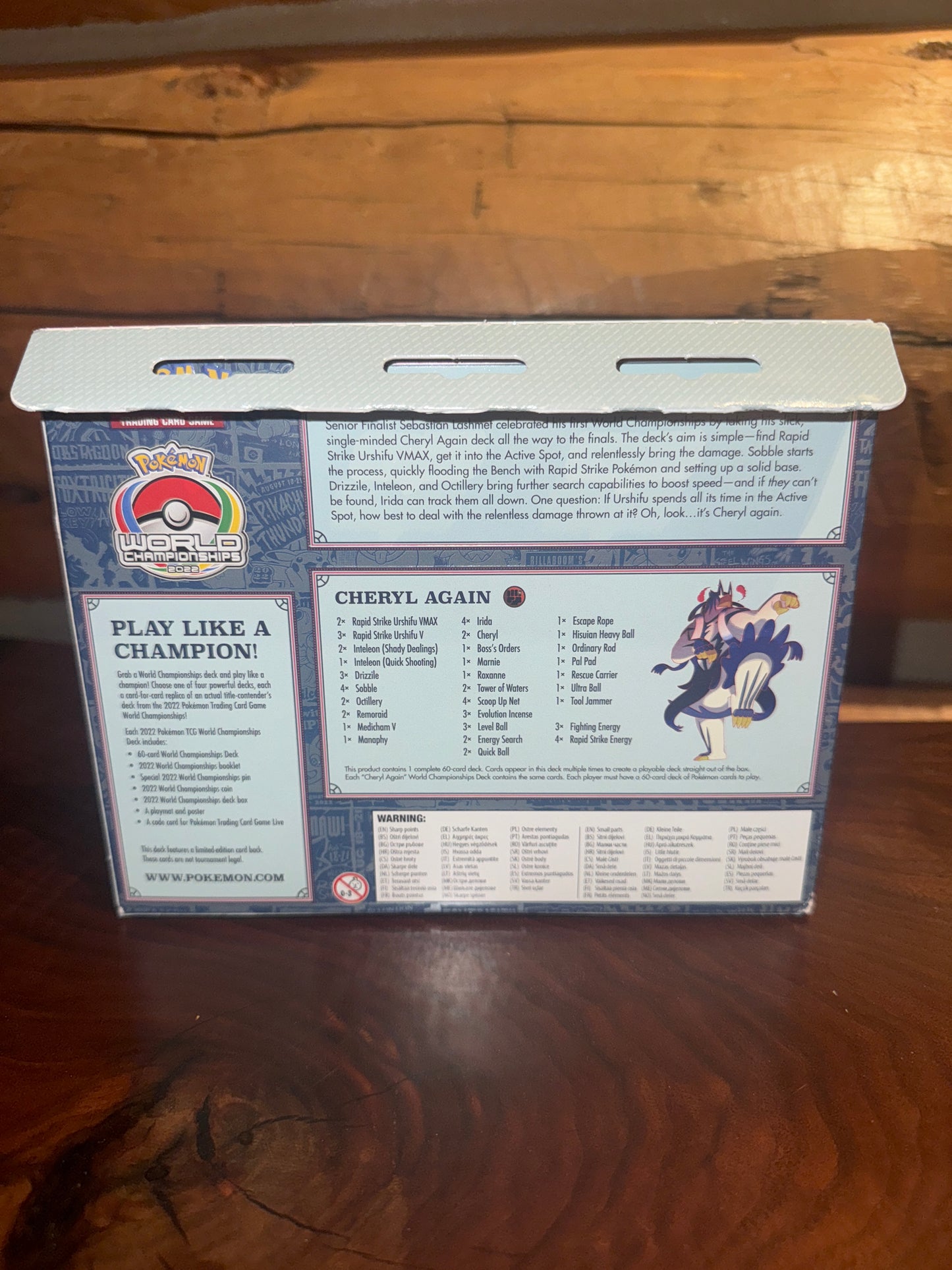 Pokemon 2022 World Championship Deck London: Sebastian Lashmet- Cheryl Again New